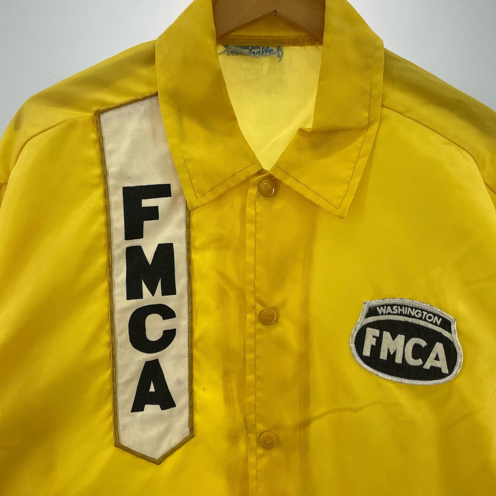 ブルゾン FMCA コーチジャケット 黄 イエロー