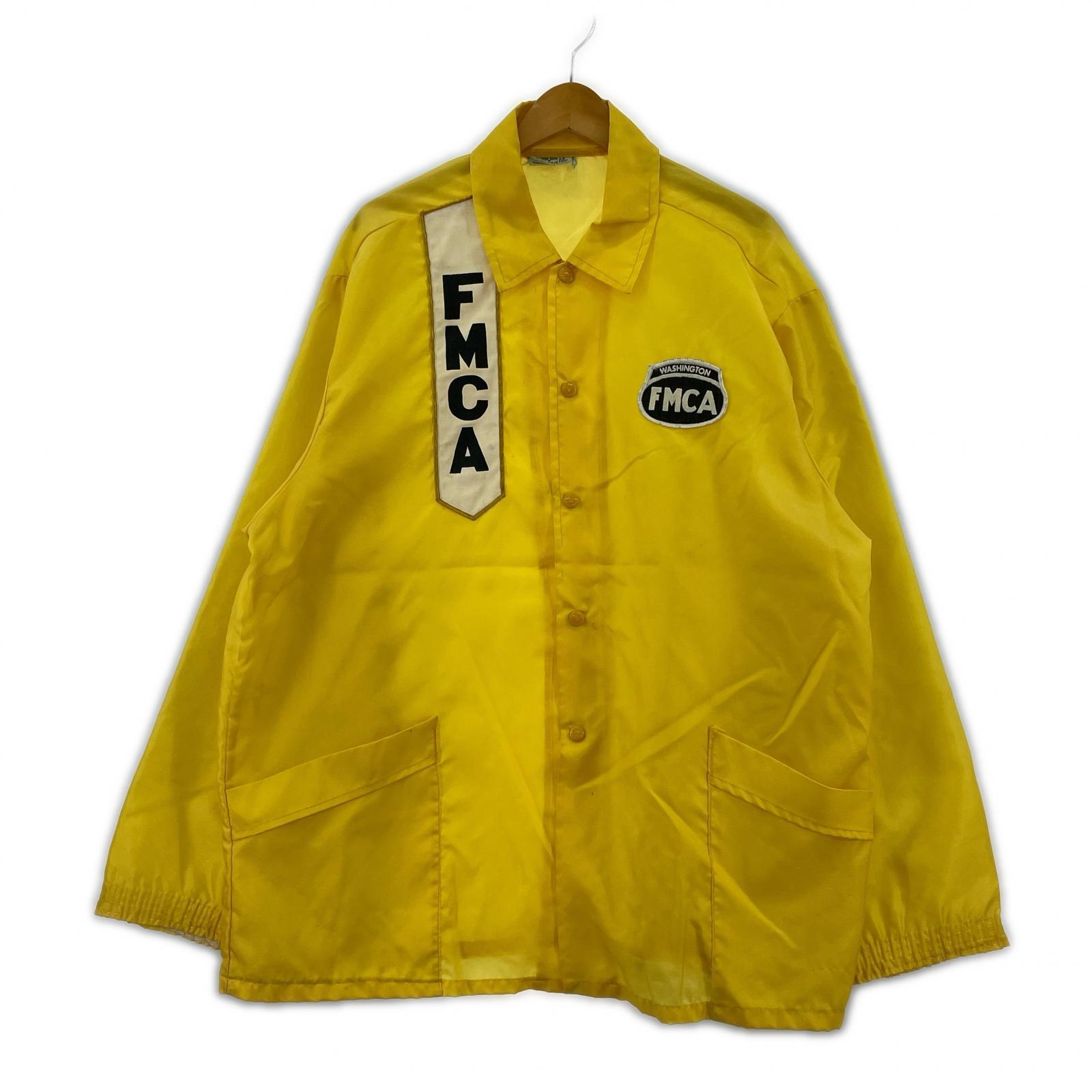 ブルゾン FMCA コーチジャケット 黄 イエロー