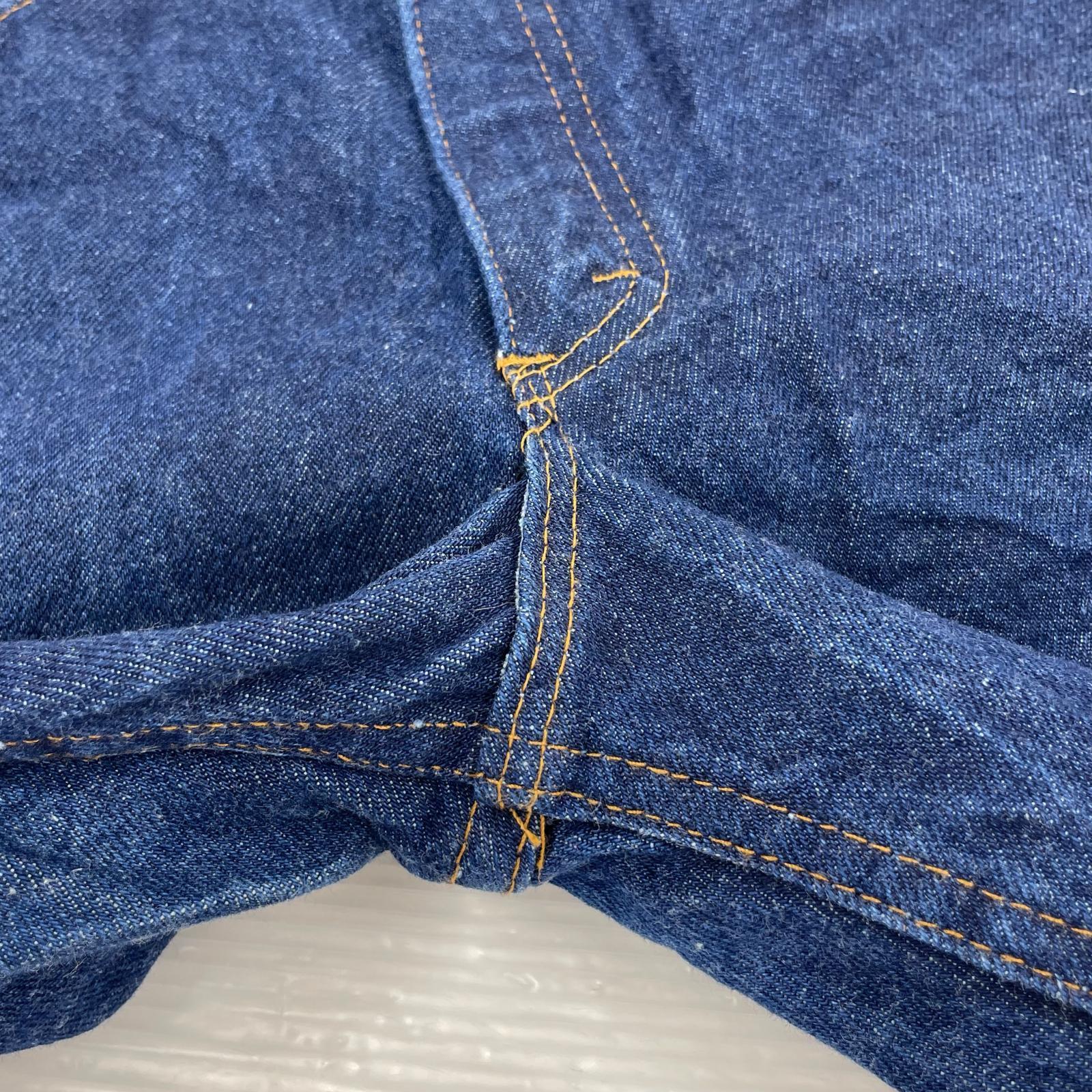 デニムパンツ 70s SADDLE KING 42タロン インディゴ (W29) 29 ネイビー