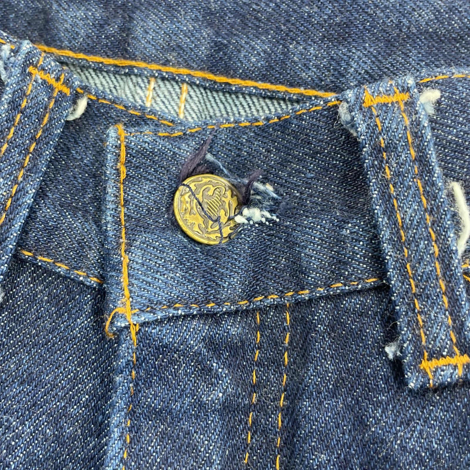 デニムパンツ 70s SADDLE KING 42タロン インディゴ (W29) 29 ネイビー