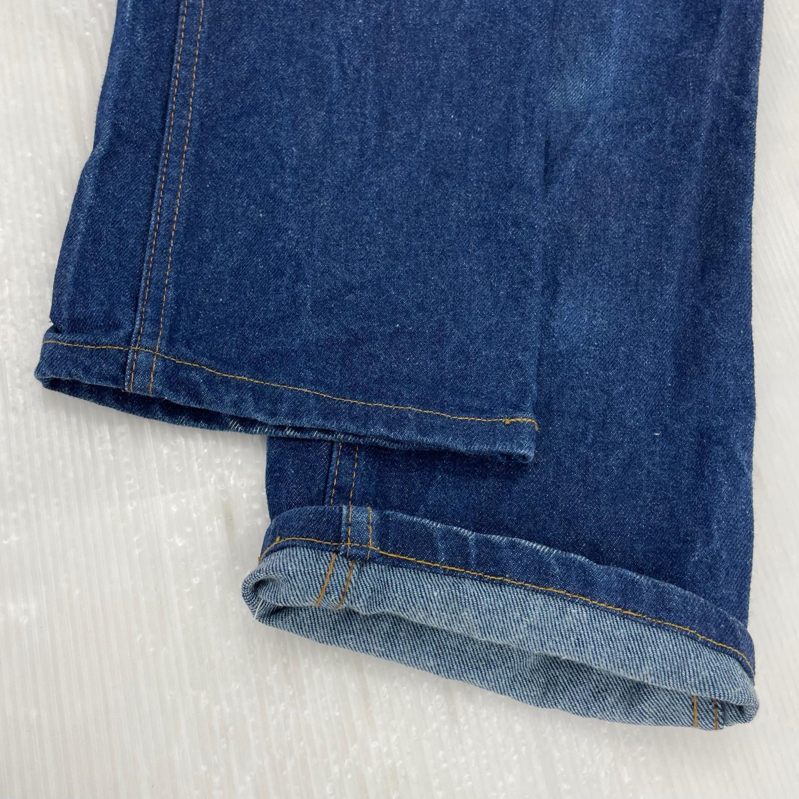 デニムパンツ 70s SADDLE KING 42タロン インディゴ (W29) 29 ネイビー