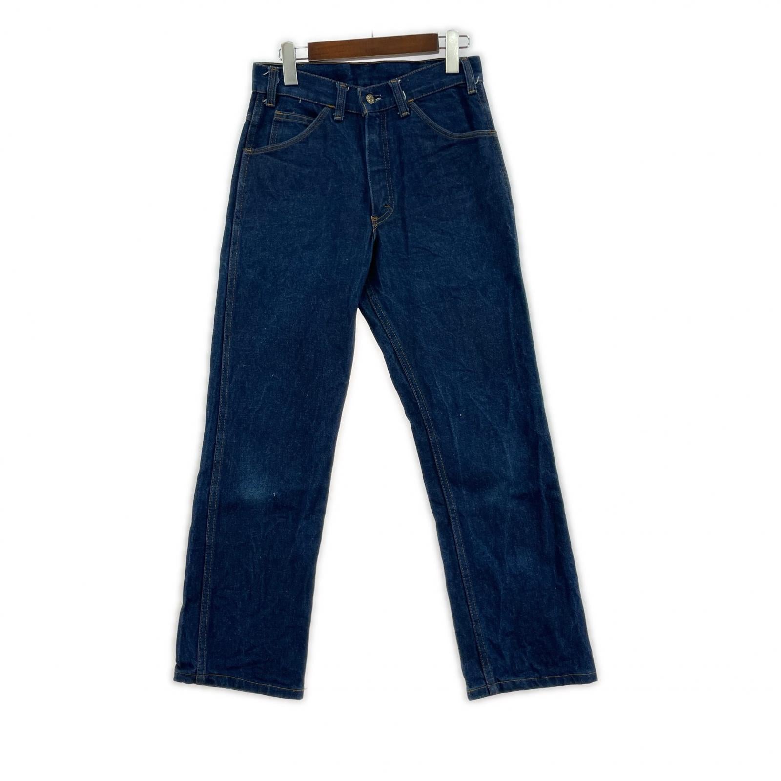 デニムパンツ 70s SADDLE KING 42タロン インディゴ (W29) 29 ネイビー