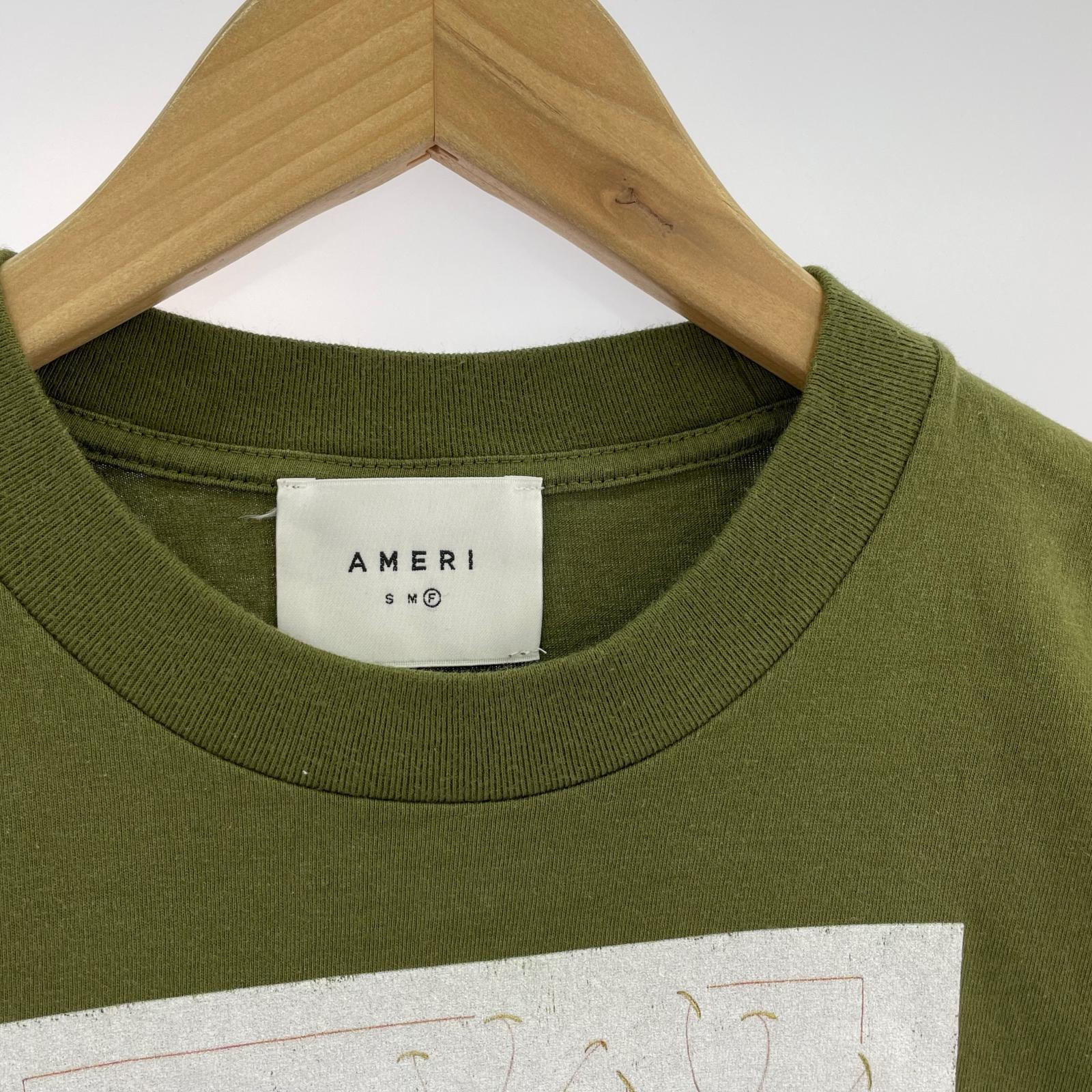 半袖Tシャツ DROOP FROWER BIG TEE freesize カーキ