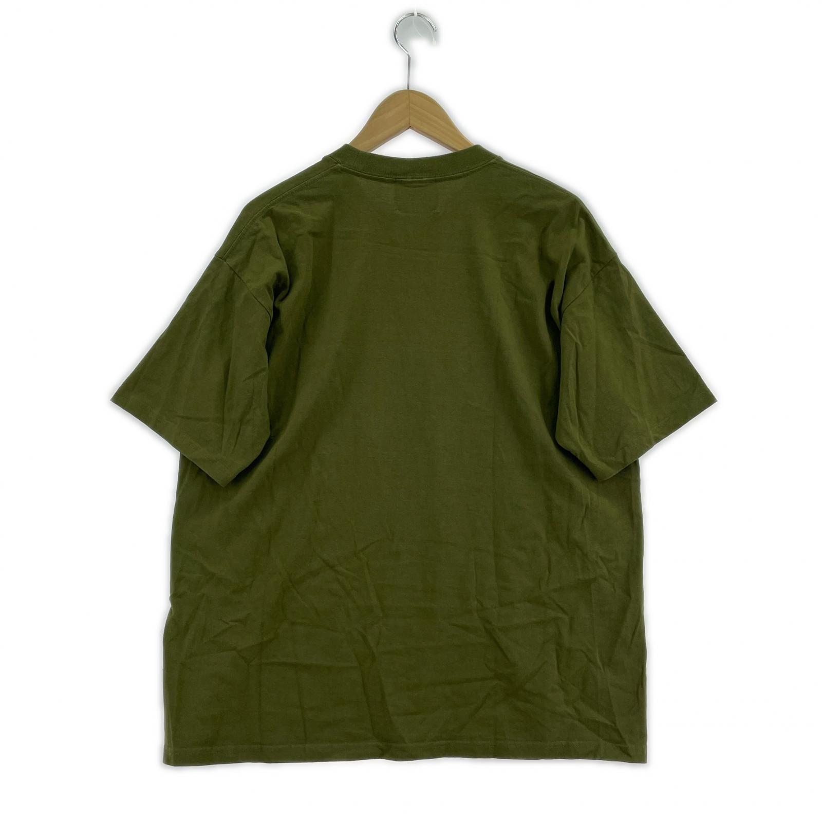半袖Tシャツ DROOP FROWER BIG TEE freesize カーキ