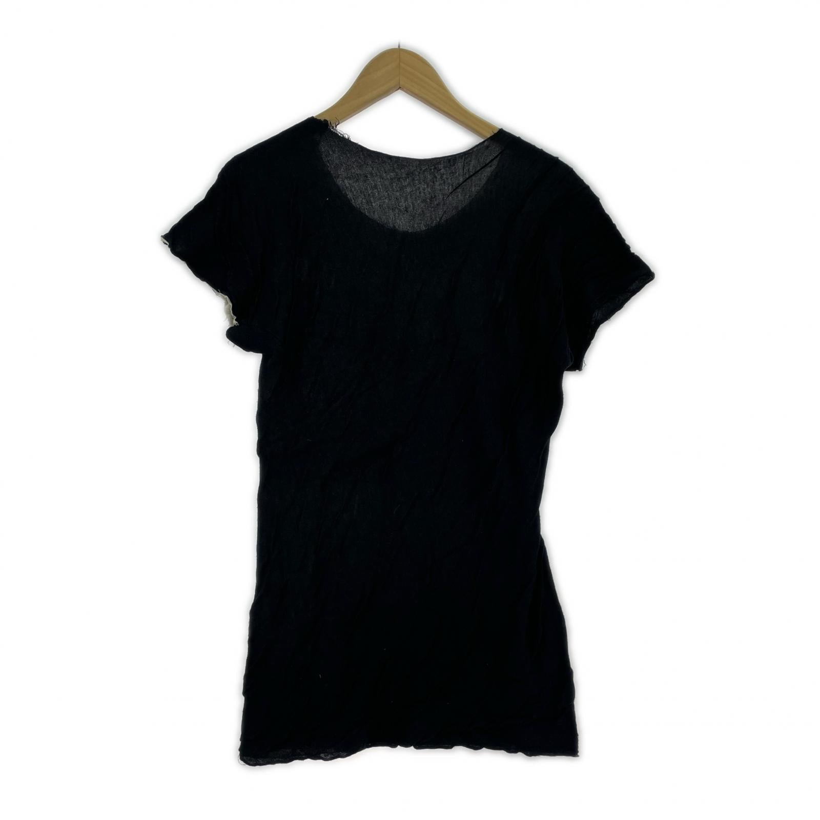 半袖Tシャツ M.A+ ニットTシャツ ブラック