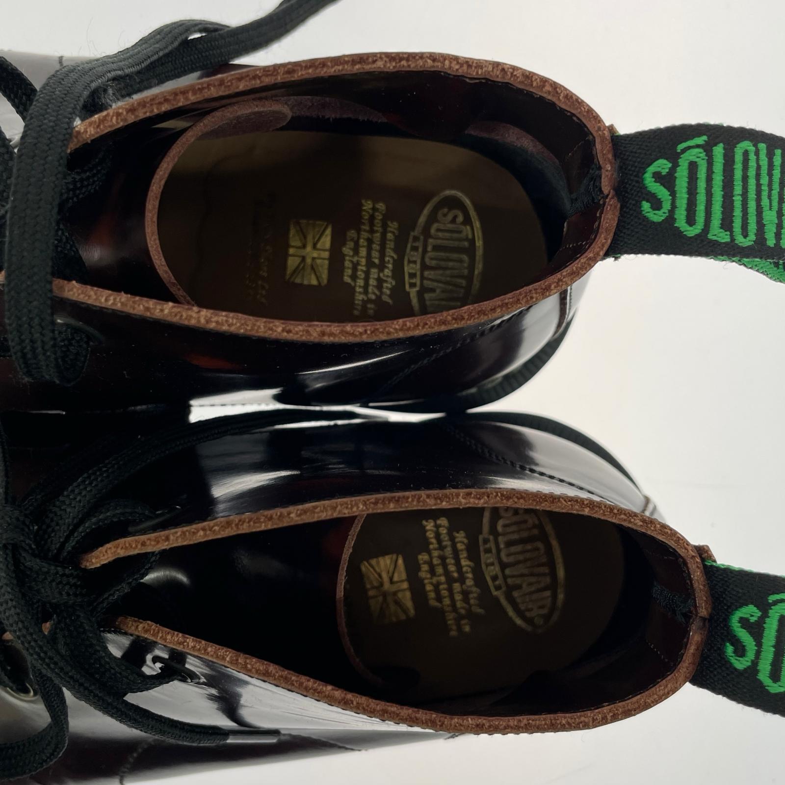 ブーツ SOLOVAIR MONKEY BOOTS モンキーブーツ ボルドー サイズ7 ブラウン