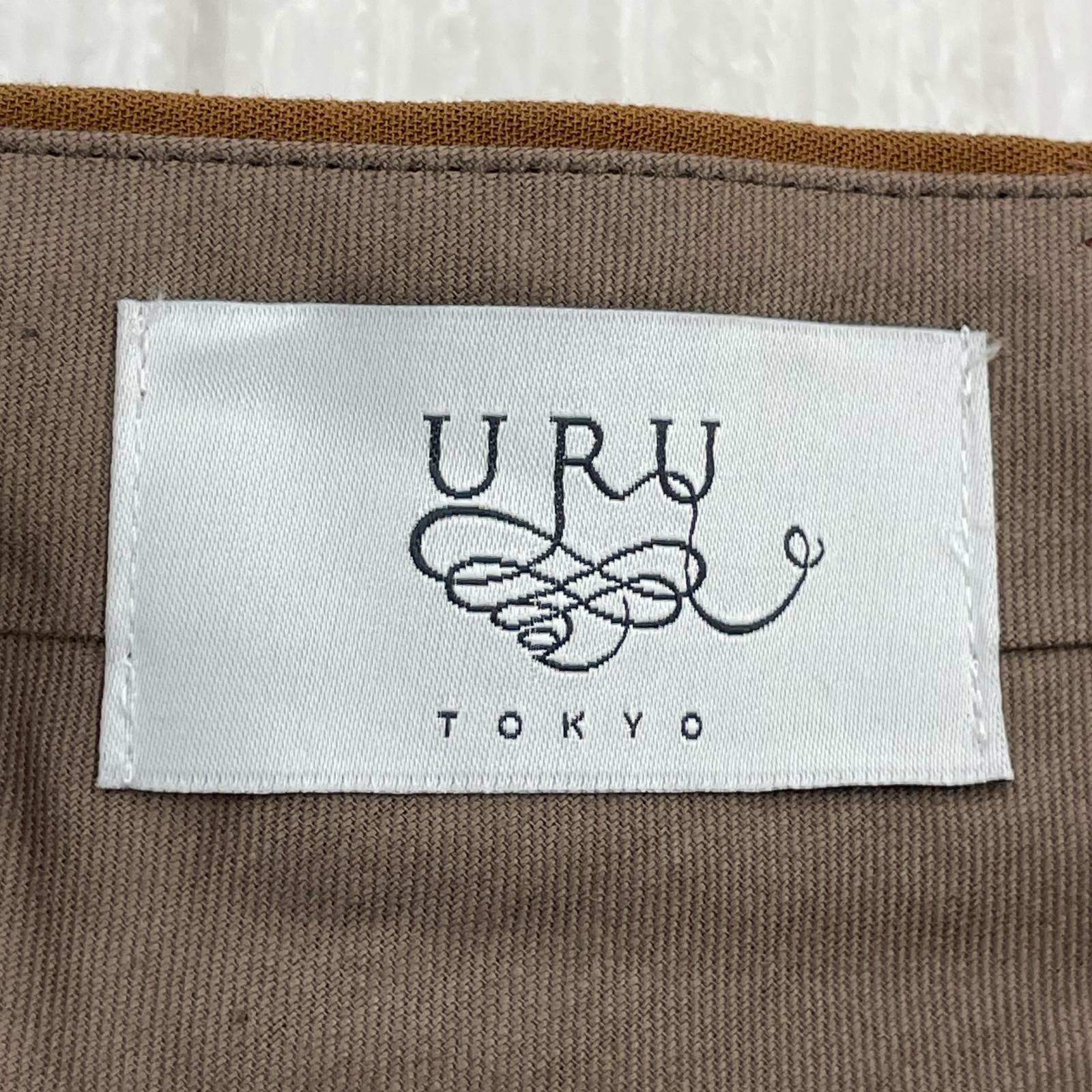 パンツ URU 21AW C/GABARDINE 2 TUCK PANTS 21FCG04 キャメル (2) 2