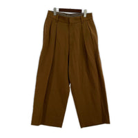 パンツ URU 21AW C/GABARDINE 2 TUCK PANTS 21FCG04 キャメル (2) 2