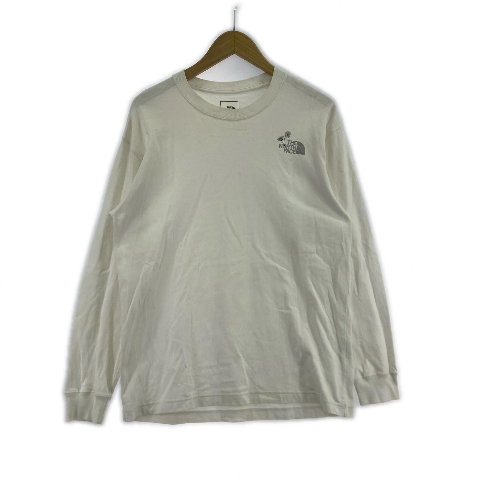 長袖Tシャツ ロングスリーブフラワーロゴティー/ホワイト S ホワイト