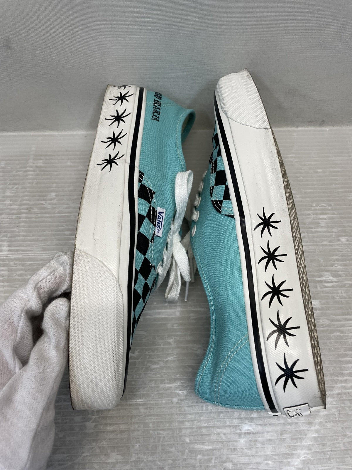 スニーカー VANS×WACKO MARIA PREMIUM AUTHENTIC 44 LX 26.5 ターコイズ