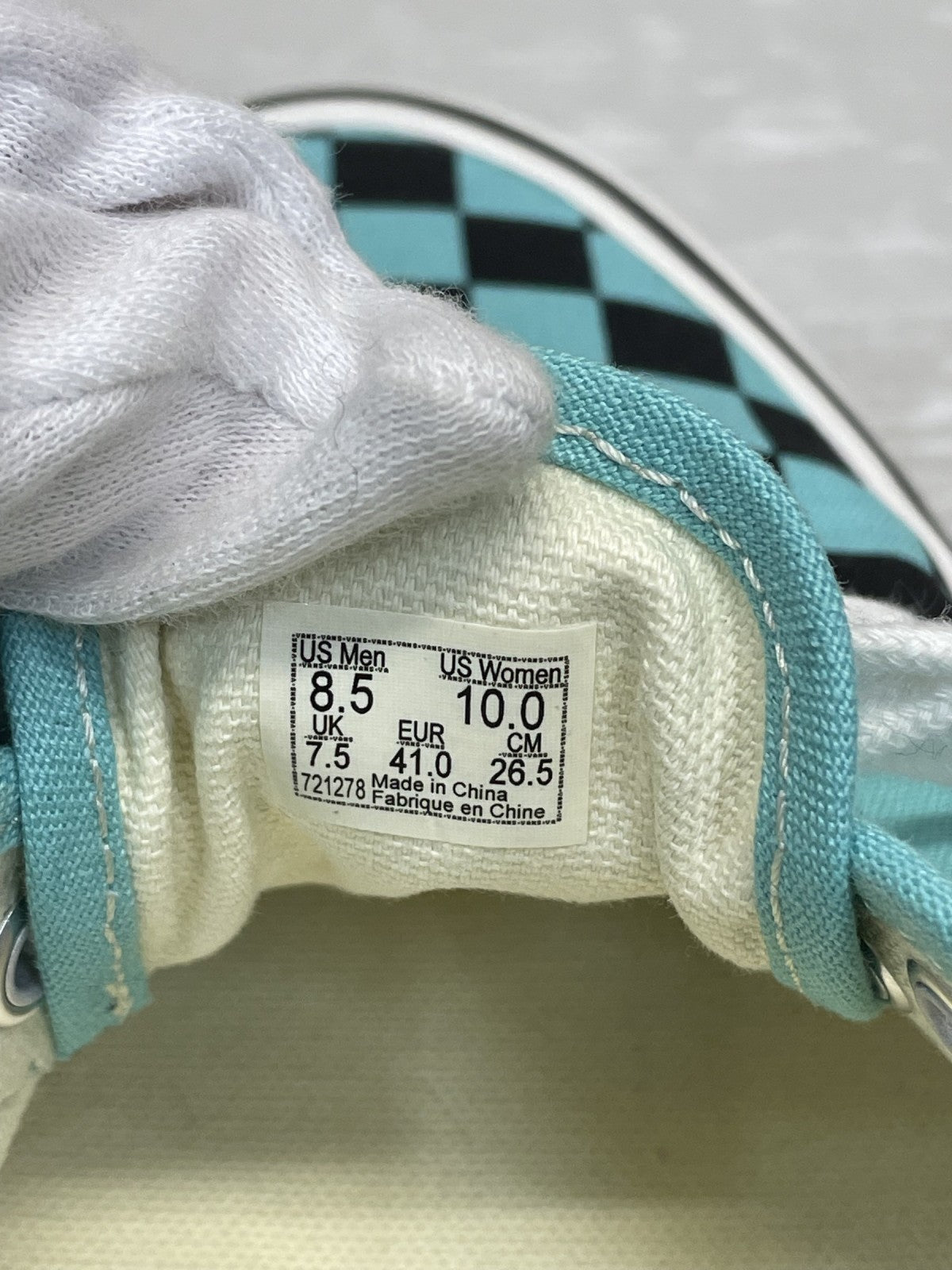 スニーカー VANS×WACKO MARIA PREMIUM AUTHENTIC 44 LX 26.5 ターコイズ