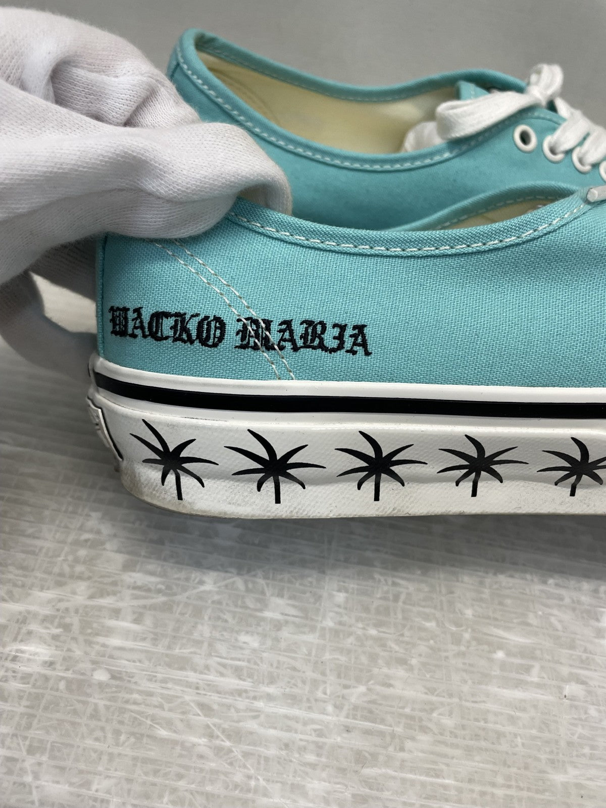 スニーカー VANS×WACKO MARIA PREMIUM AUTHENTIC 44 LX 26.5 ターコイズ