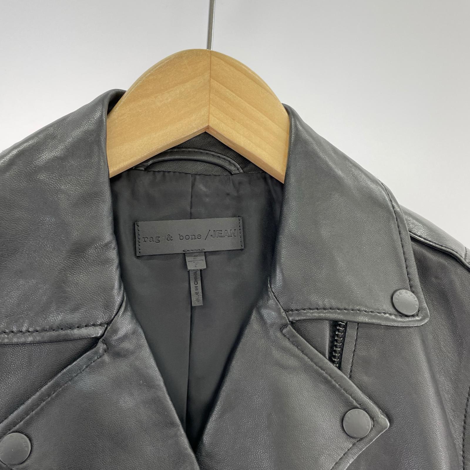 ライダースジャケット rag & bone/BLK S ブラック
