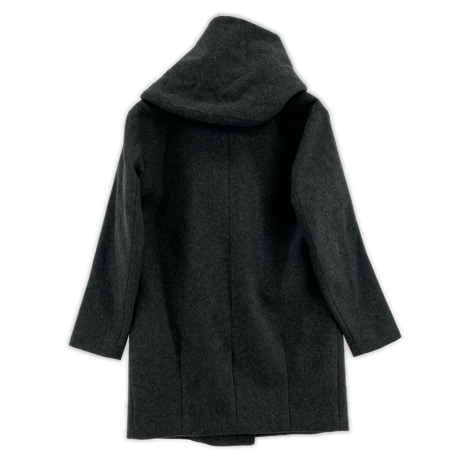 ジャケット ウールメルトンジップアップコート/GRY 1 グレー
