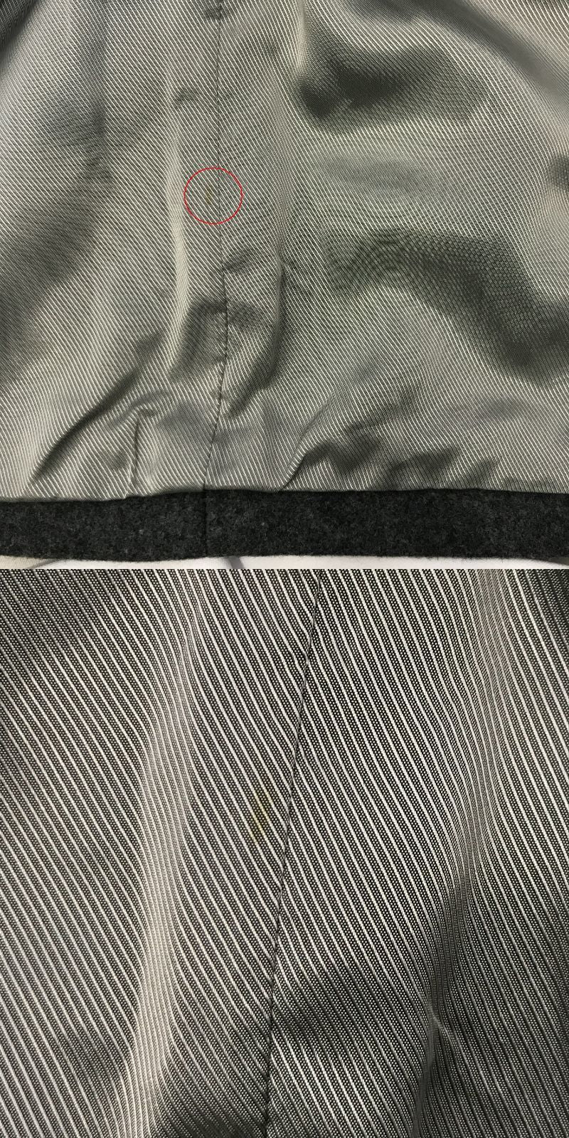 ジャケット ウールメルトンジップアップコート/GRY 1 グレー