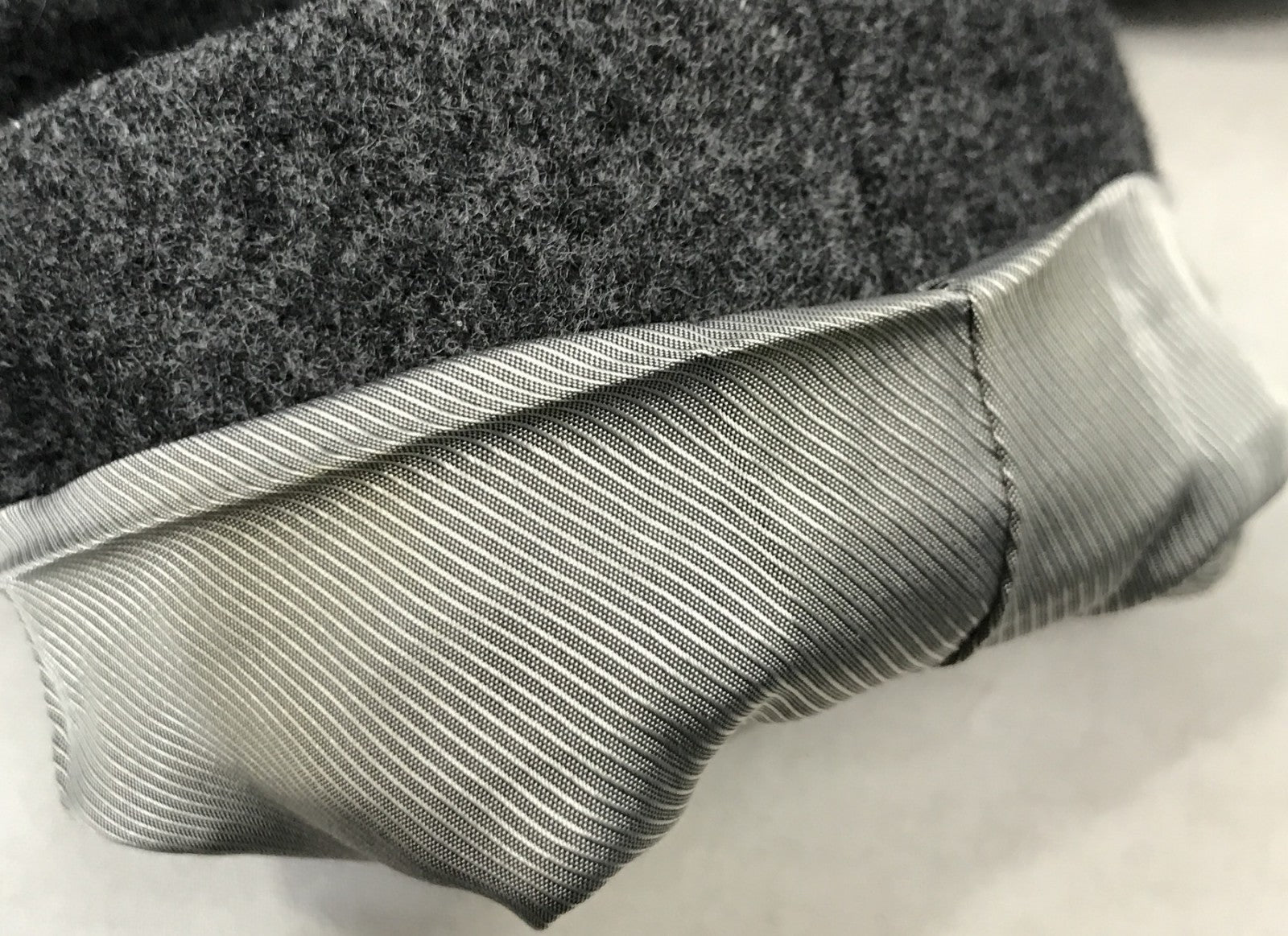 ジャケット ウールメルトンジップアップコート/GRY 1 グレー