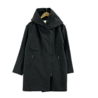ジャケット ウールメルトンジップアップコート/GRY 1 グレー