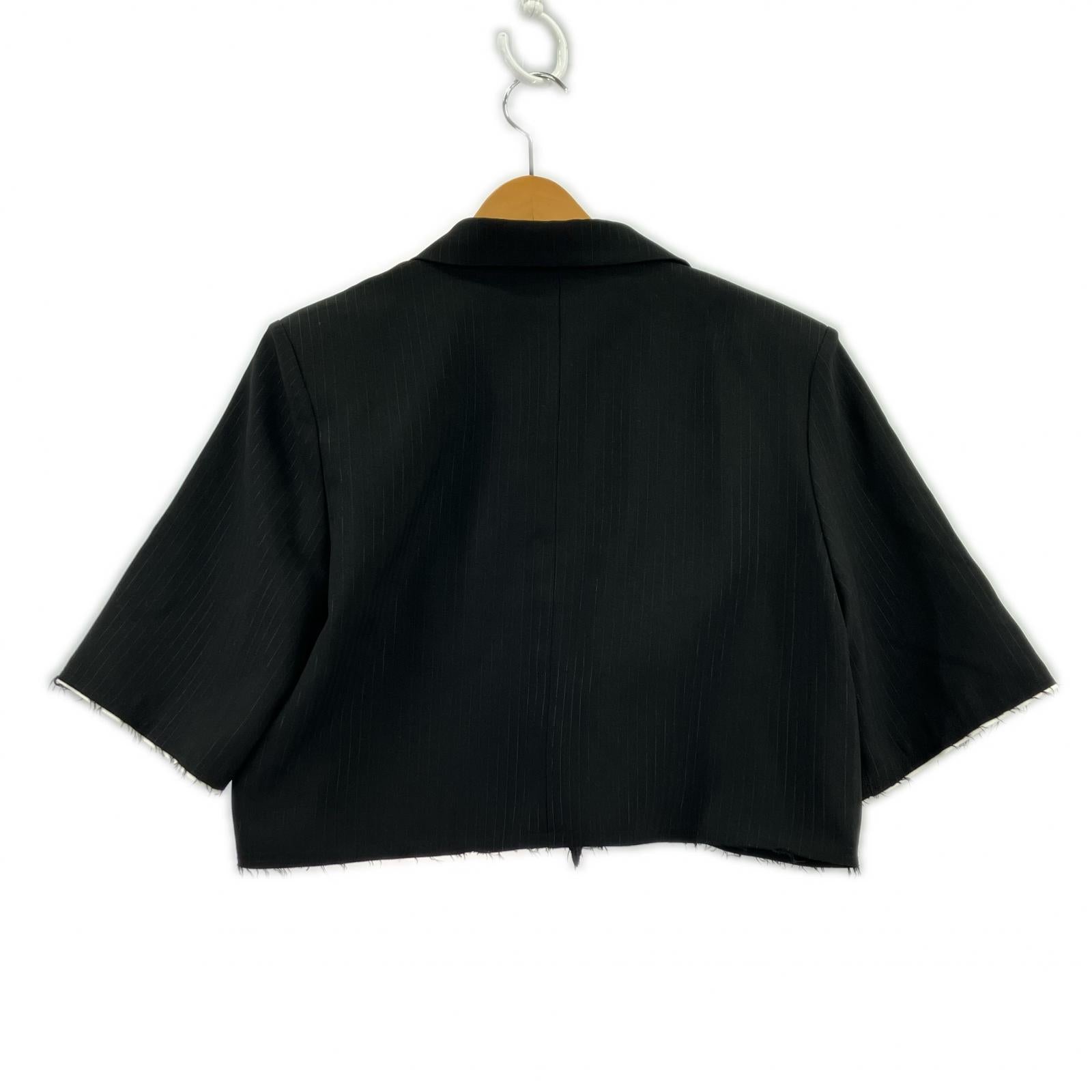 ジャケット CUT OFF SHORT JACKET M ブラック