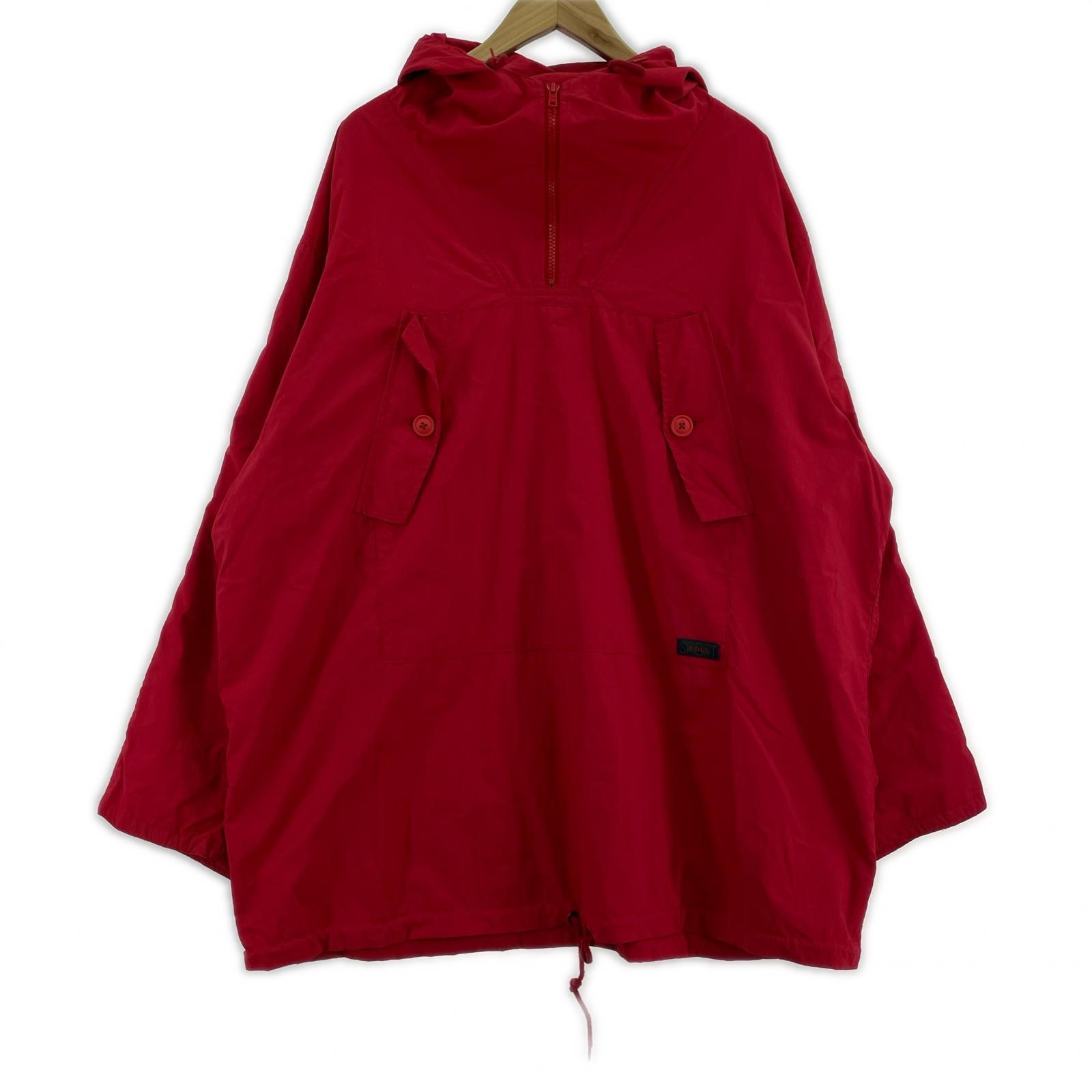 パーカー 90s/POLO SPORTS/アノラックパーカー/RED/L L レッド