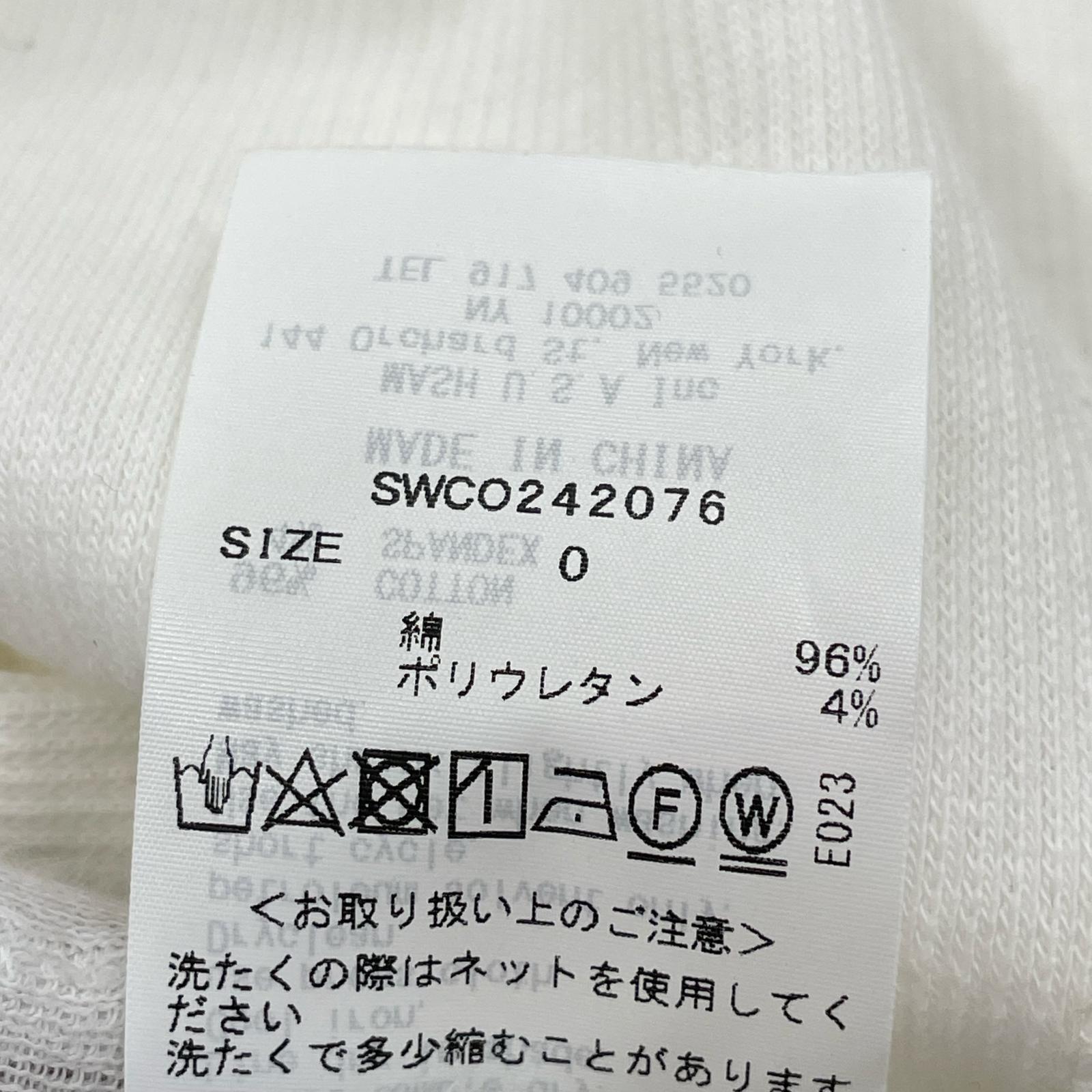 ワンピース ノースリーブワンピース/白 0 ホワイト