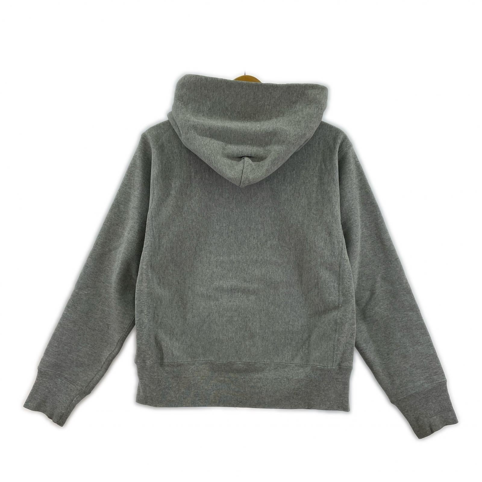 パーカー REVERSE WEAVE/単色赤タグ/ジップパーカー/M M グレー