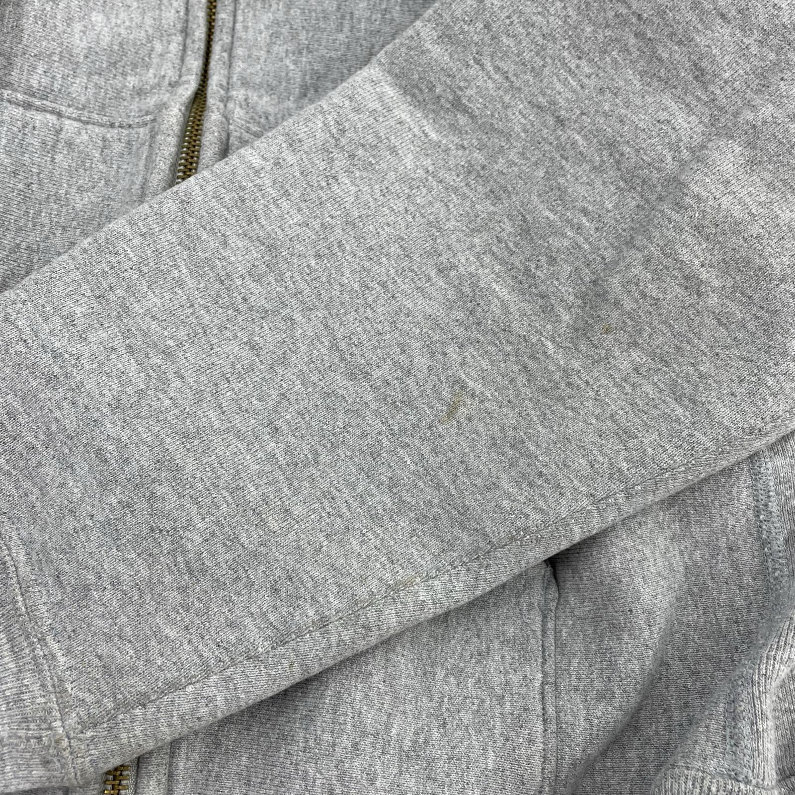 パーカー REVERSE WEAVE/単色赤タグ/ジップパーカー/M M グレー