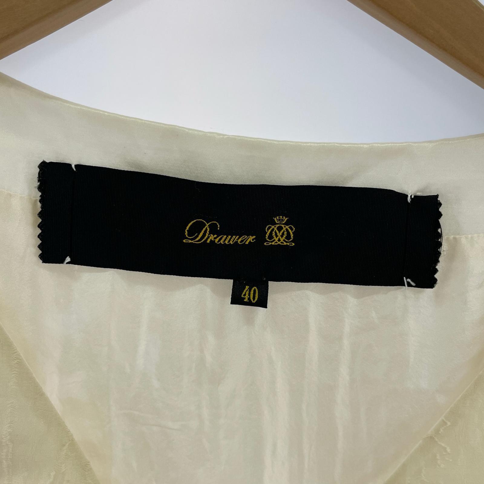 ワンピース シルク size40 ホワイト ホワイト