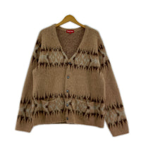 ニット 22AW abstract stripe cardigan M ブラウン