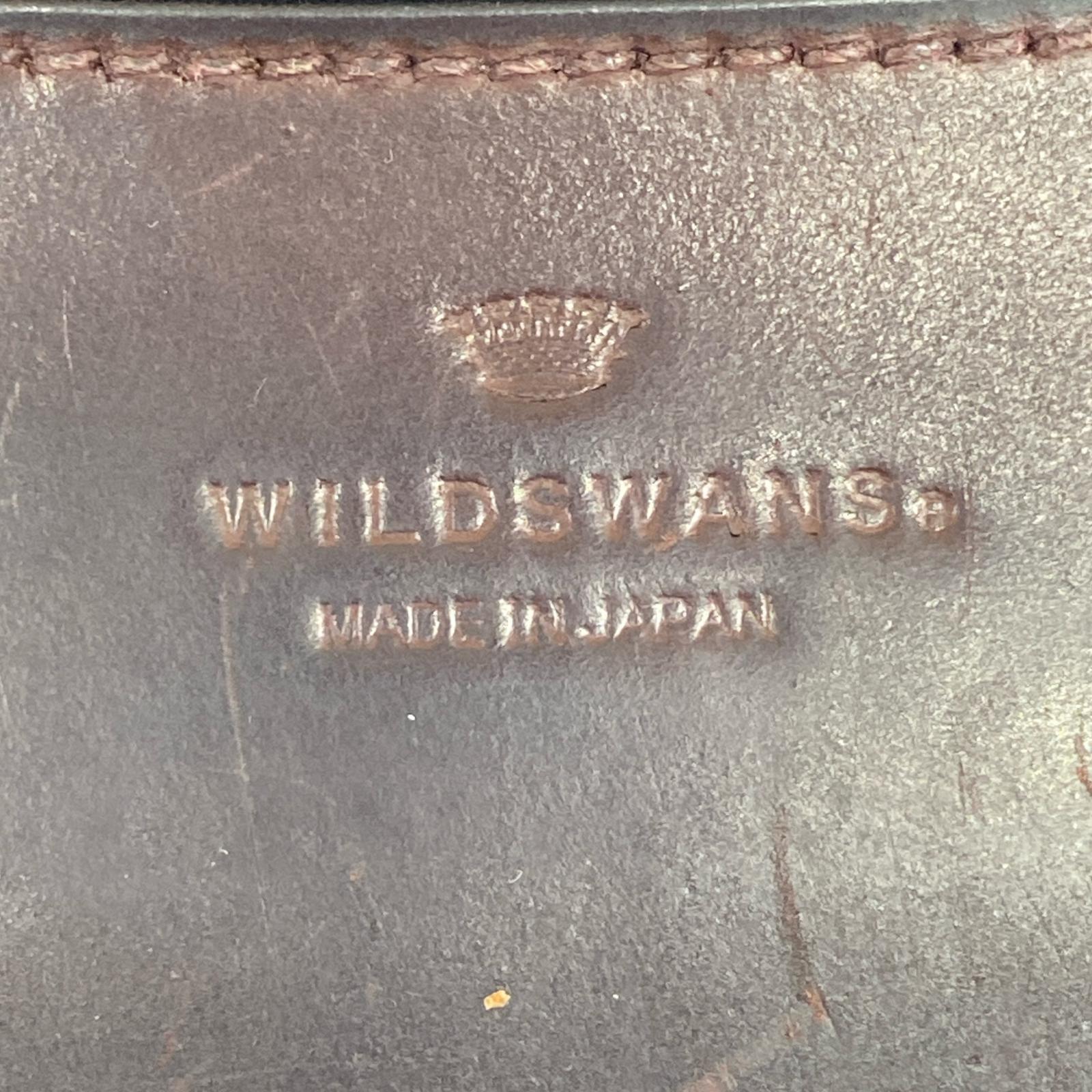 長財布 WILD SWANS 旧ロゴ WAVE 長財布 チョコ 茶 ブラウン