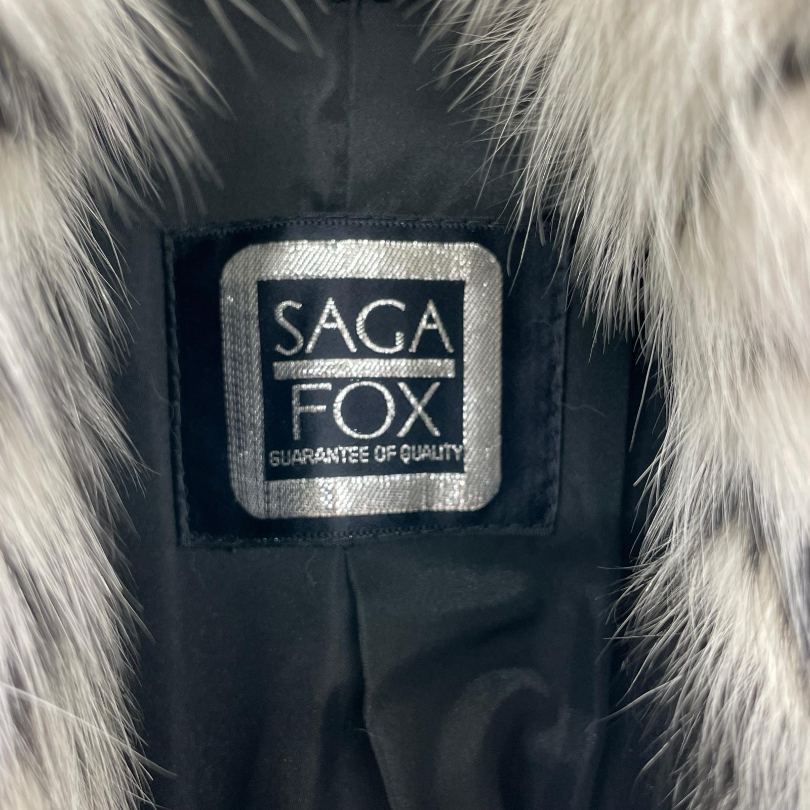 ジャケット SAGA FOX しま ブラック