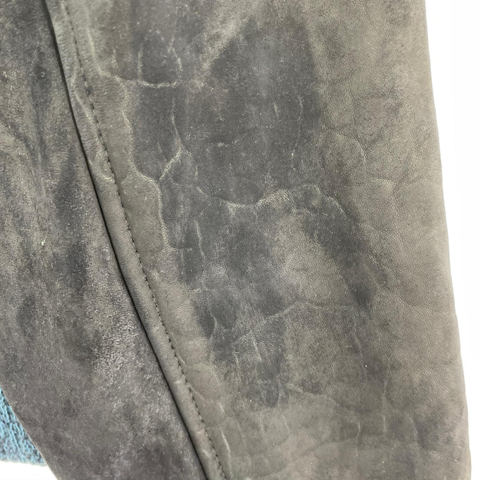 ジャケット GB Sport Harris Tweed生地 レザー切替スタジャン M グレー