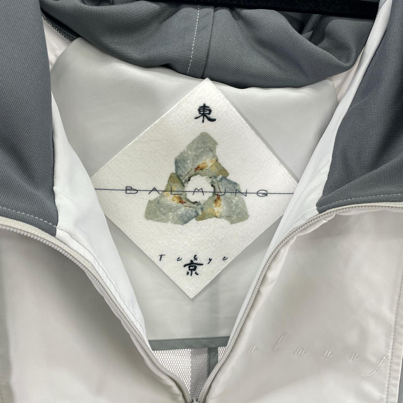 ジャケット Balmung 重ねハイネックビッグパーカー グレー (XL)
