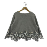 半袖Tシャツ レース カットソー グレー (36) 36 グレー