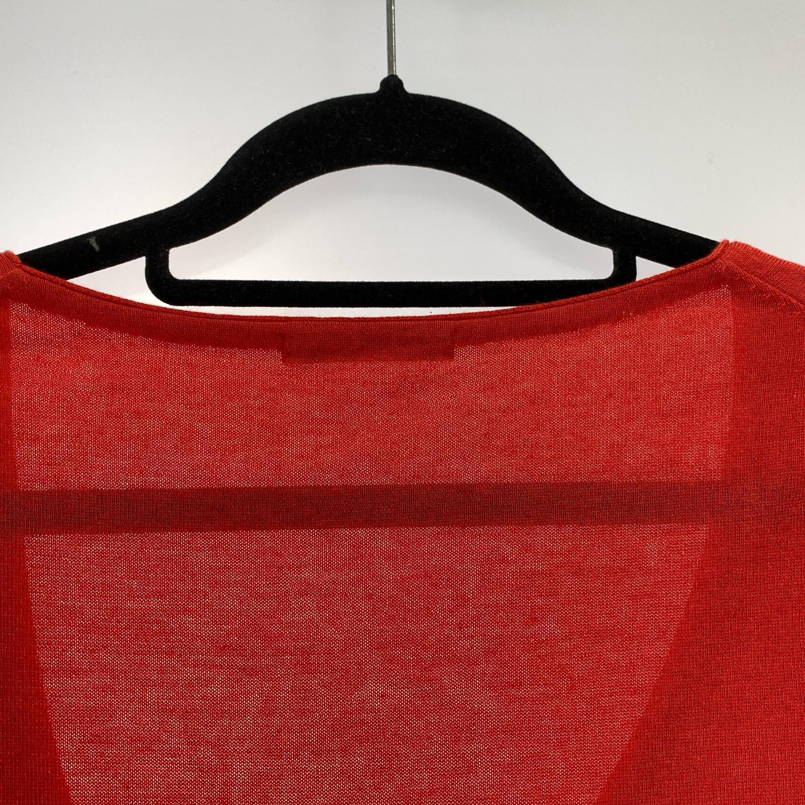 長袖Tシャツ メッシュ切替バイカラー トップス 赤 IM81KN011 3 レッド