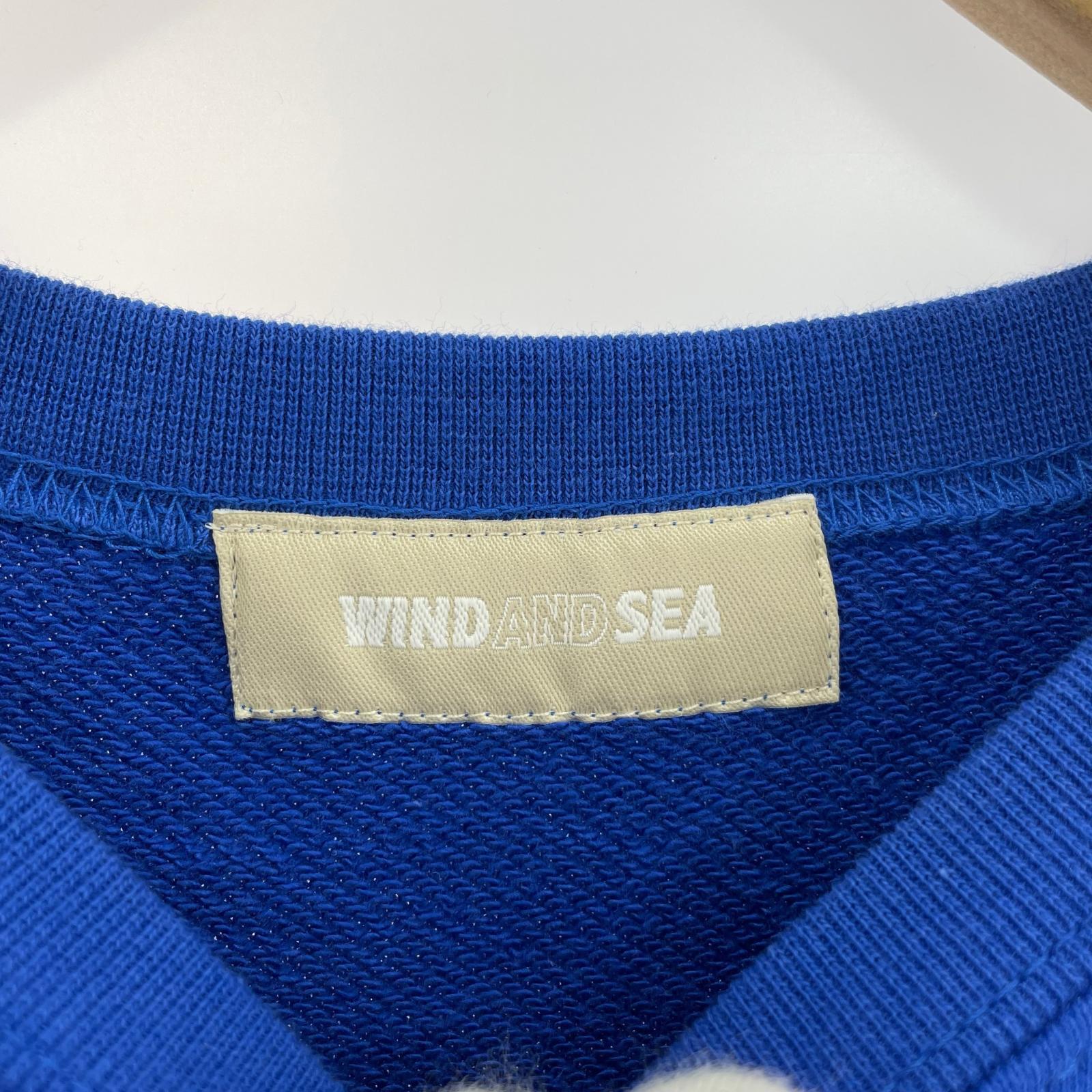 スウェット WIND AND SEA 反射ロゴ スウェット 青 (M)