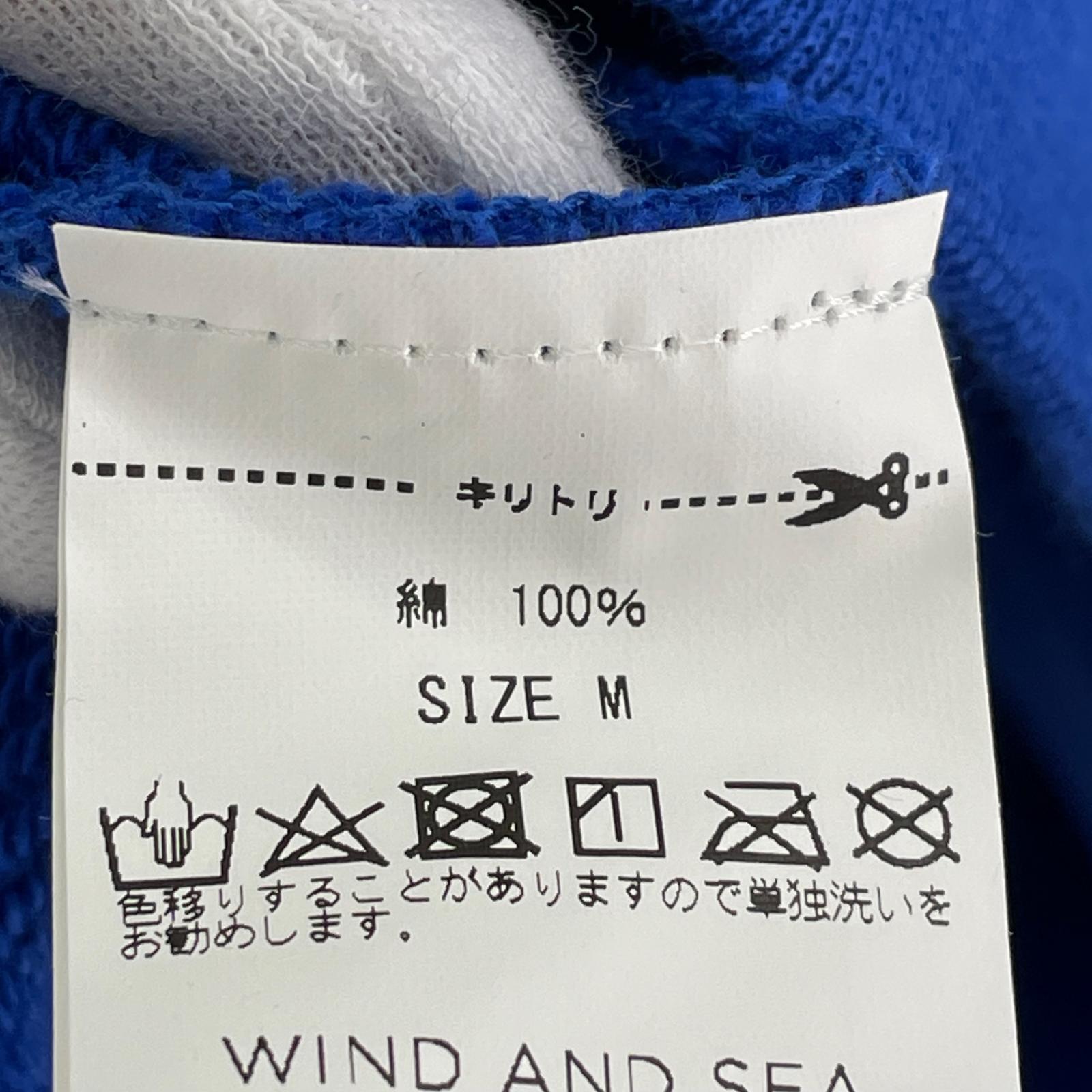 スウェット WIND AND SEA 反射ロゴ スウェット 青 (M)