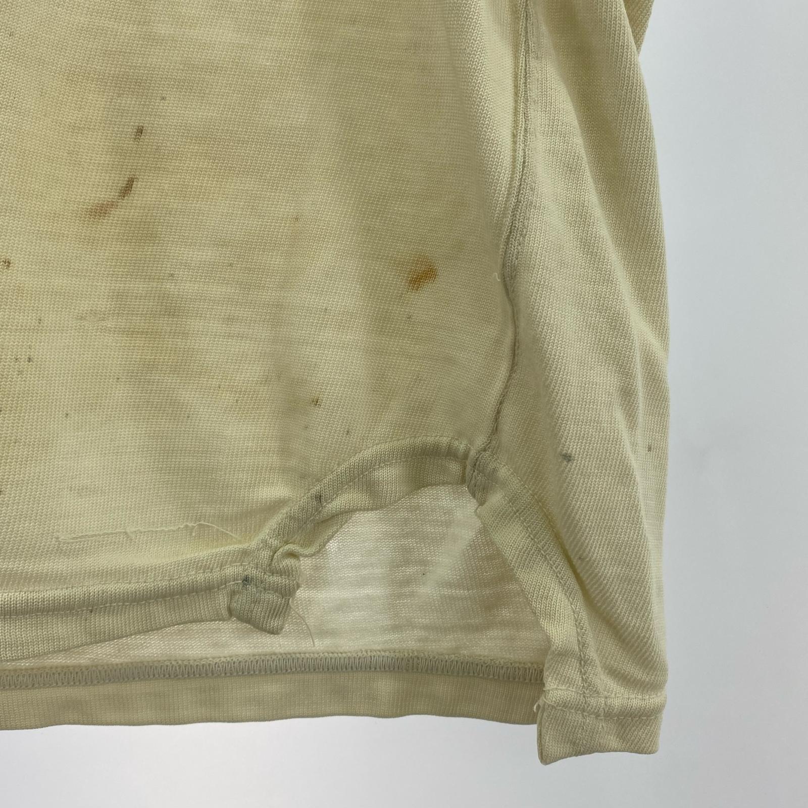 半袖Tシャツ 50s頃 フットボールT ホワイト ボロ