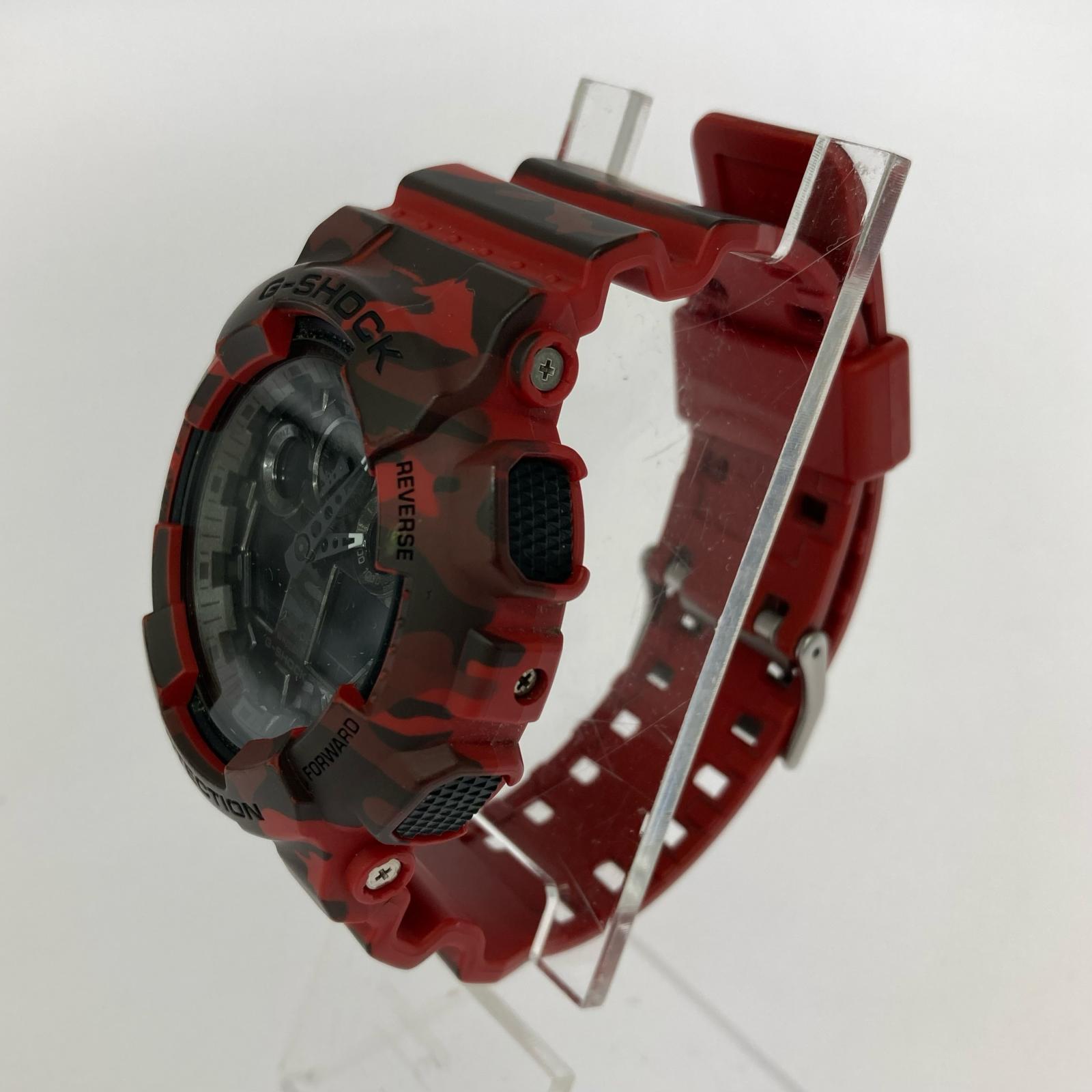 腕時計 GA-100CM 5081 QZ腕時計 レッド