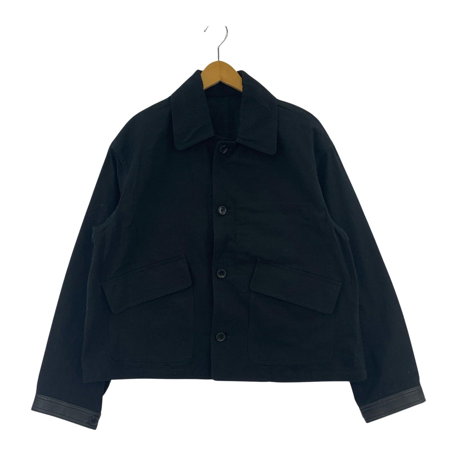 ジャケット Toironier 21SS Leathercuff Blouson BLK 1 1 ブラック
