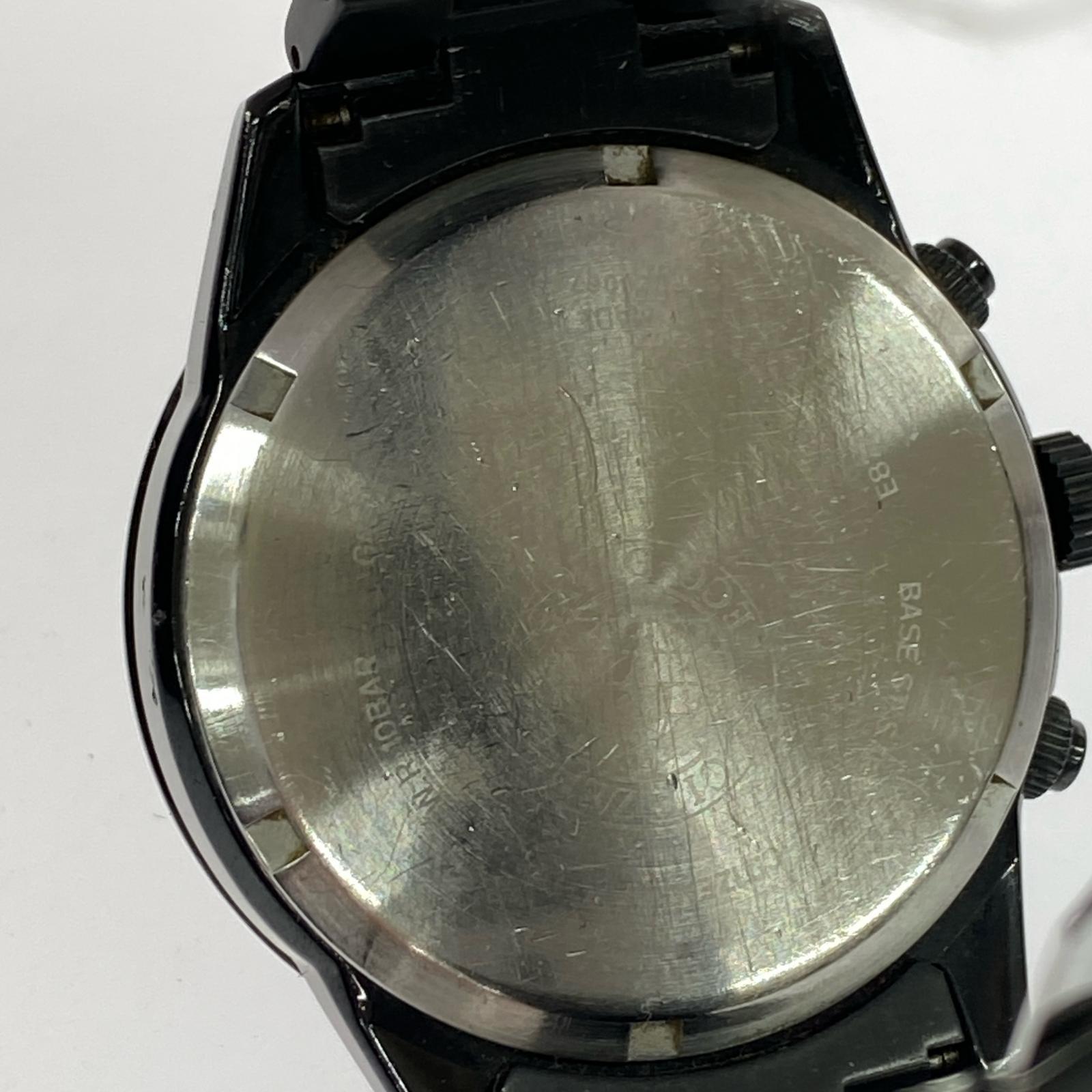 腕時計 CITIZEN ECO-DRIVE エコドライブ クロノグラフ E820-S12081 黒 ブラック
