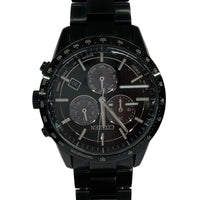 腕時計 CITIZEN ECO-DRIVE エコドライブ クロノグラフ E820-S12081 黒 ブラック