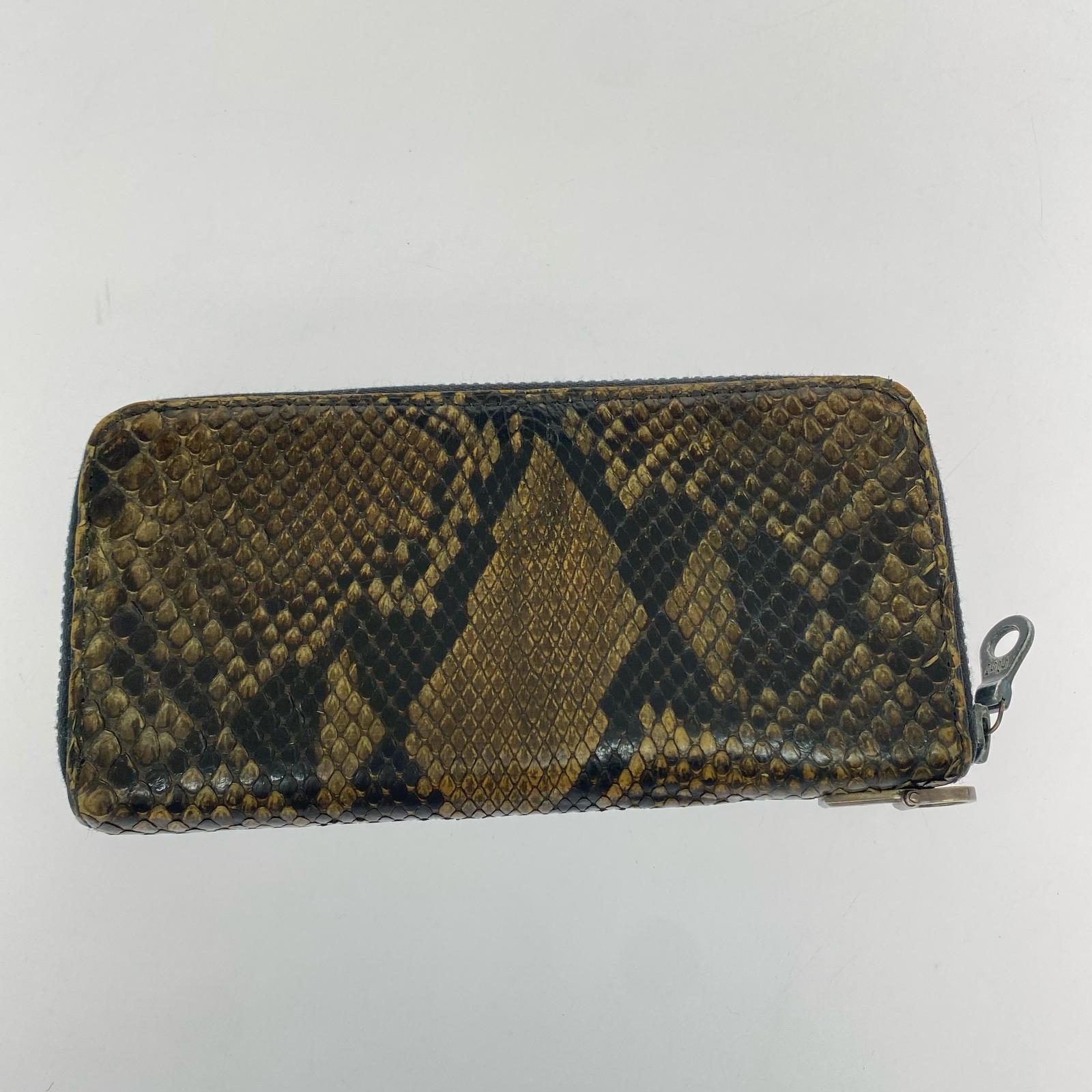 長財布 パイソン/ラウンドジップ