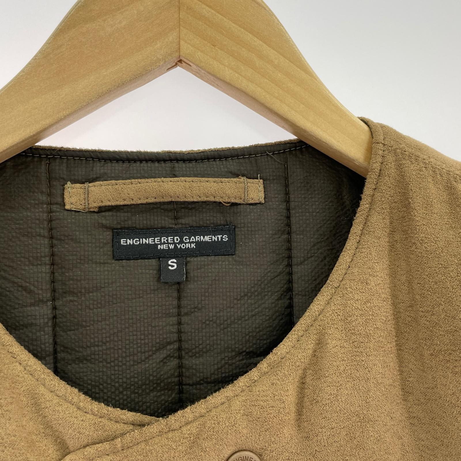 ジャケット 24AW CoverVest/Lt.Weight-FakeSuede (S) 茶 S ブラウン