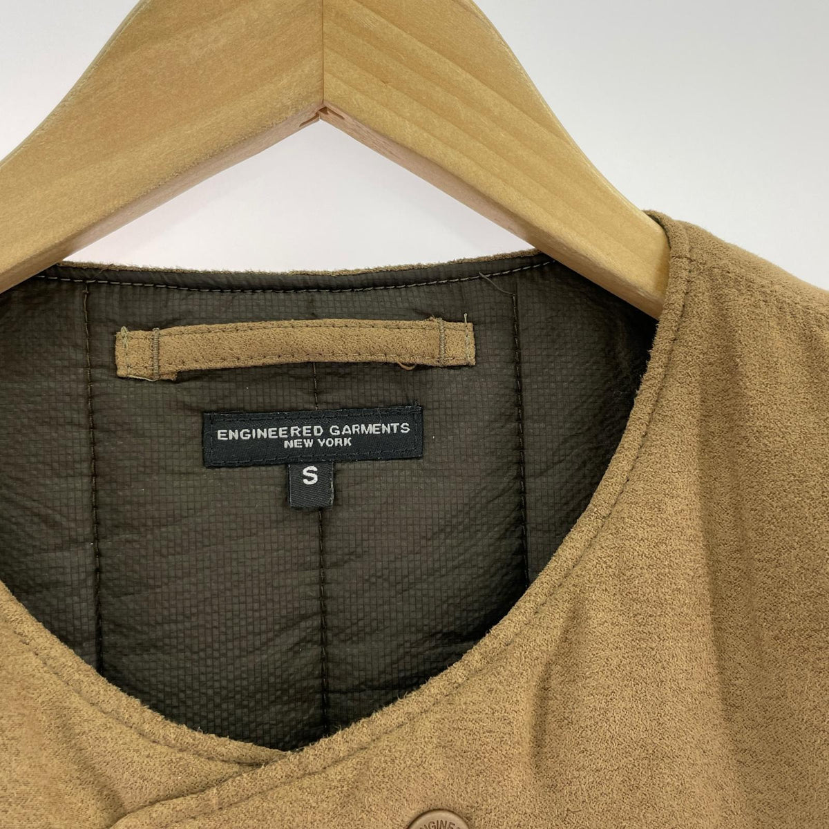 ジャケット 24AW CoverVest/Lt.Weight-FakeSuede (S) 茶 S ブラウン