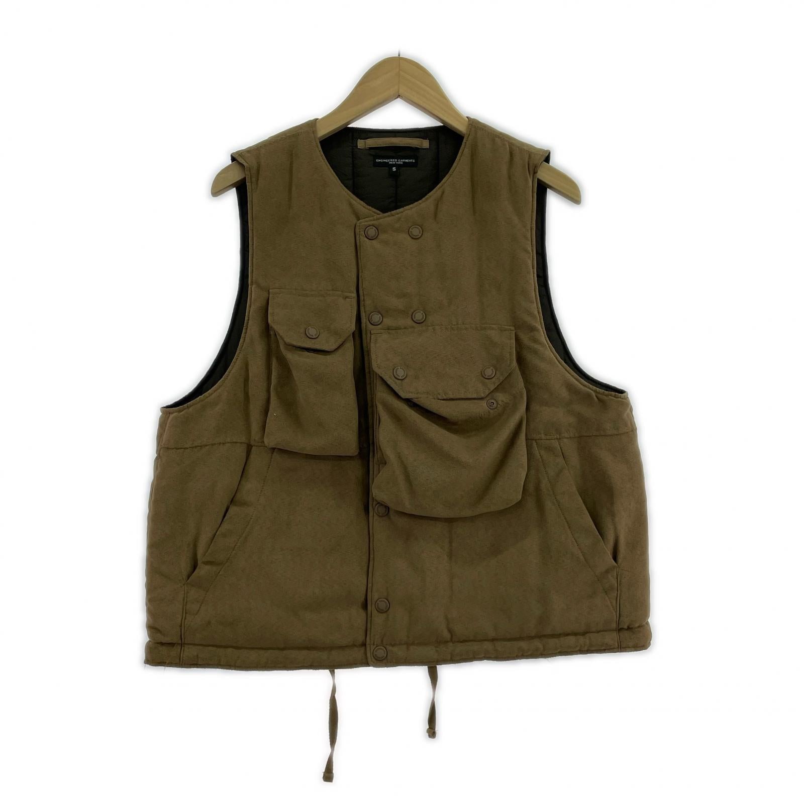 ジャケット 24AW CoverVest/Lt.Weight-FakeSuede (S) 茶 S ブラウン