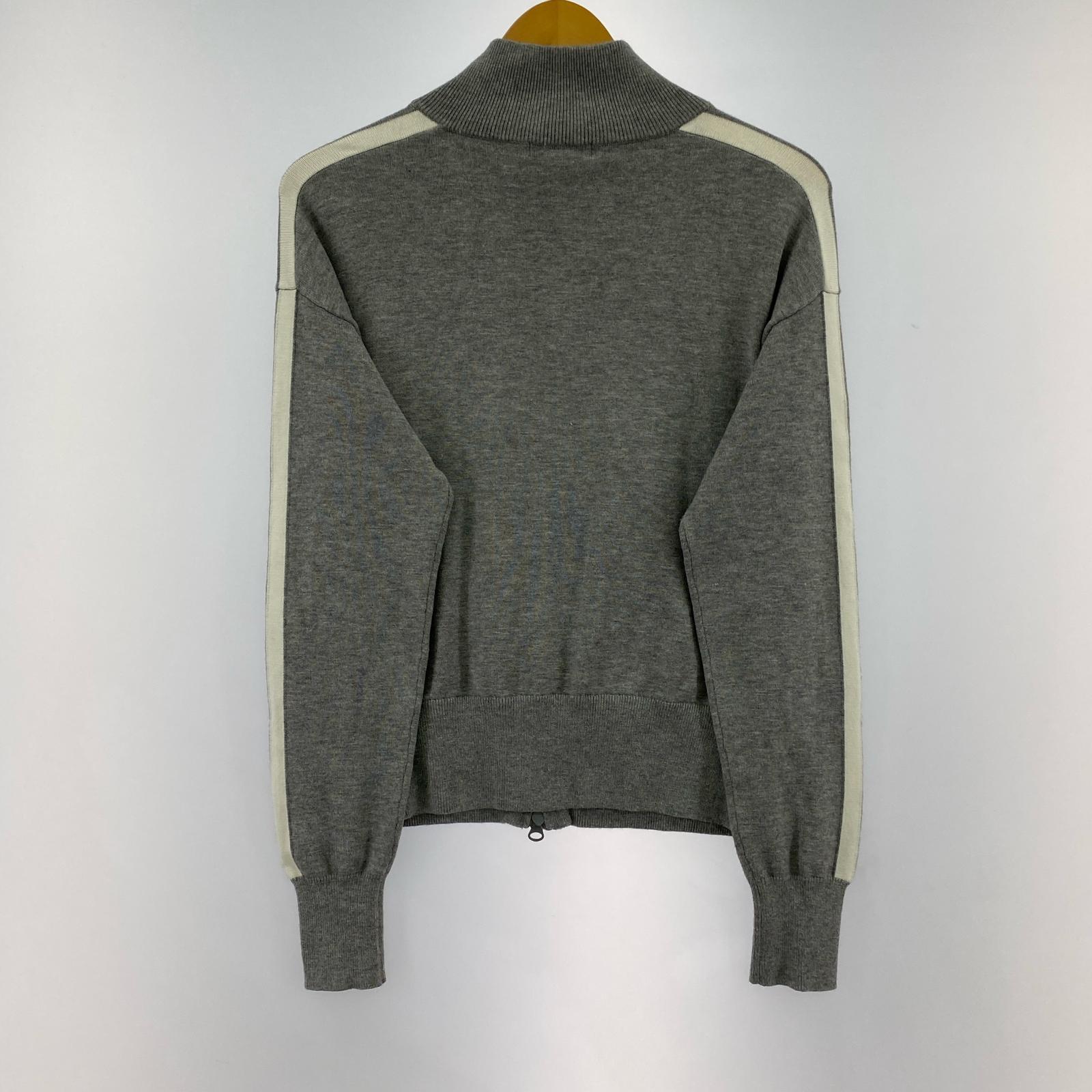 パーカー DOUBLE STANDARD CLOTHING ニットダブルジップパーカー グレー
