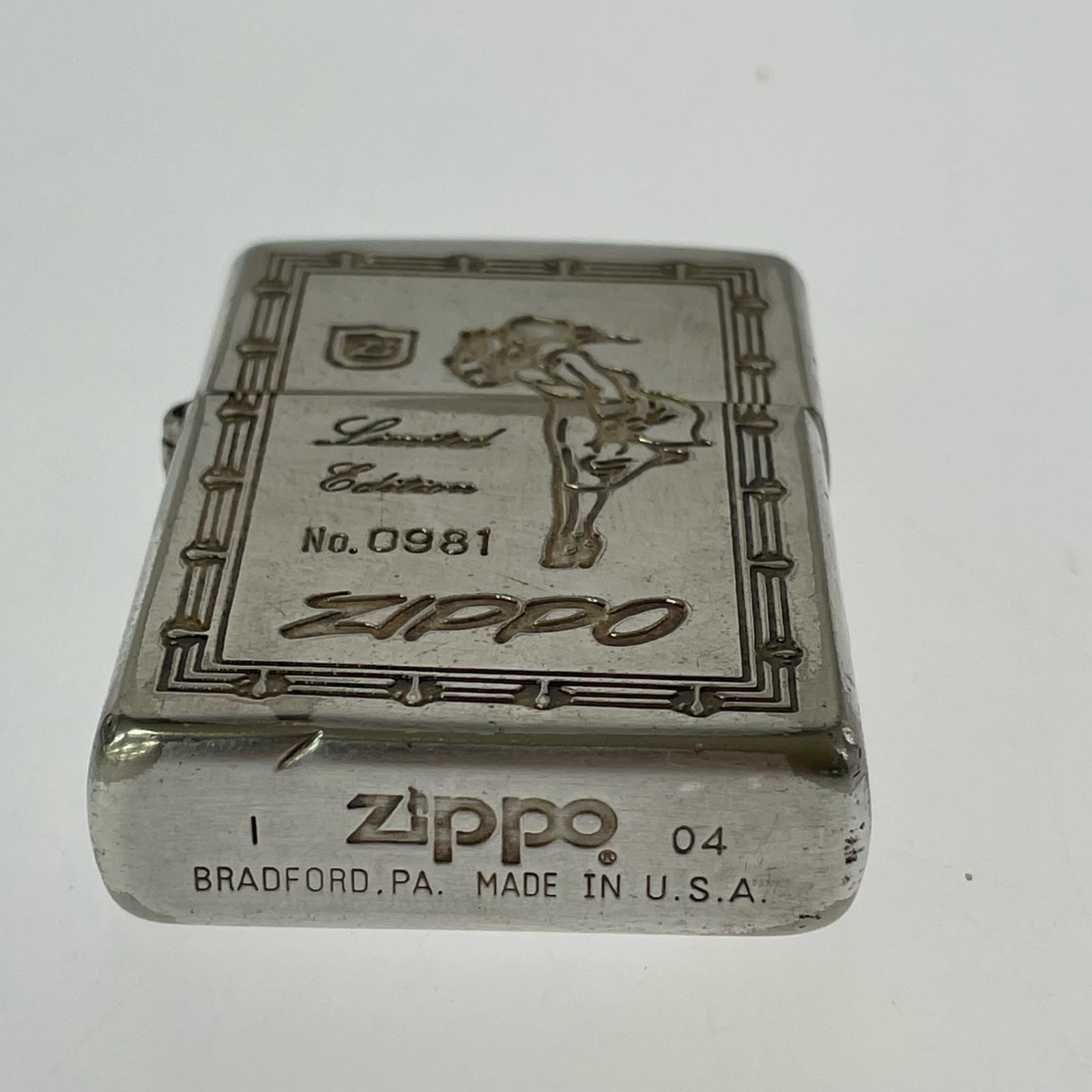 ライター ZIPPO WIDINDY NO.0981 シルバー