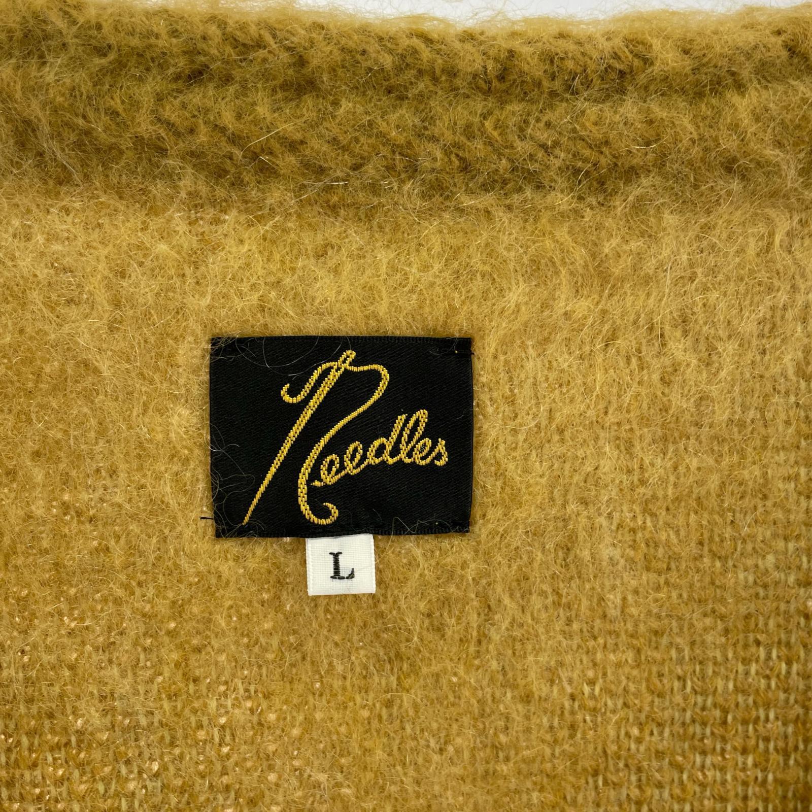 カーディガン 22AW Mohair Cardigan-Zigzag L L ブラウン