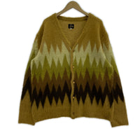 カーディガン 22AW Mohair Cardigan-Zigzag L L ブラウン