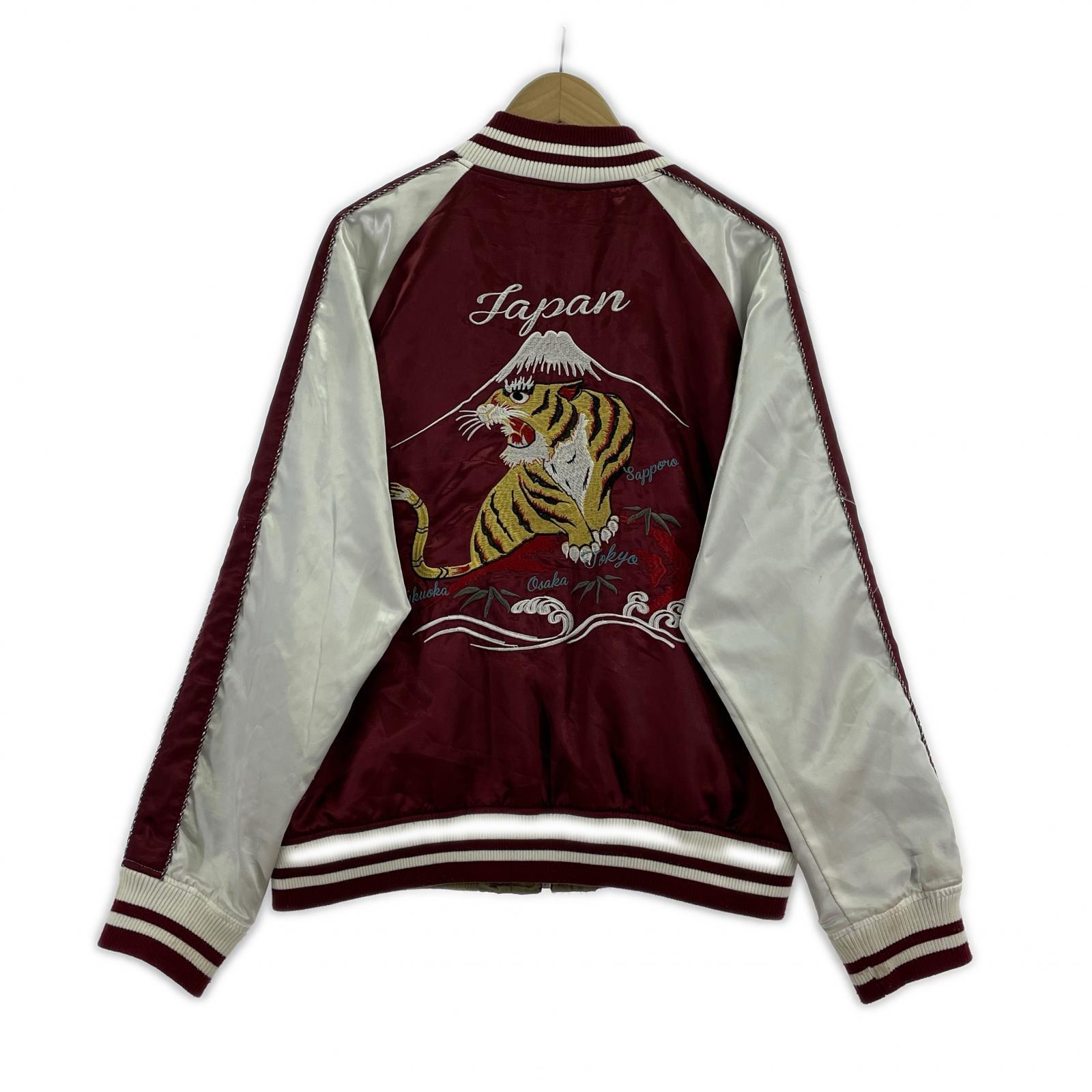 ジャケット UP START TOKYO スカジャン レッド L